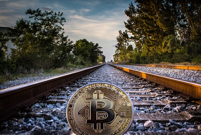 cryptocurrency, concept, rail tracks